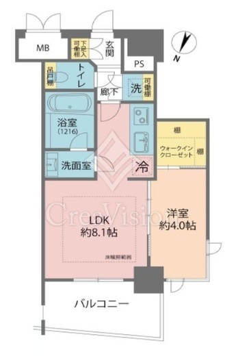 ライオンズクオーレ池袋ソシア　205号室　間取り