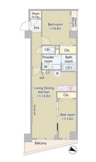 グラススペース　202号室　間取り