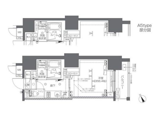 ZOOM椎名町　1301号室　間取り