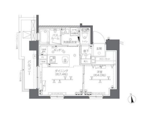 ZOOM椎名町　204号室　間取り