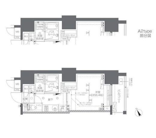 ZOOM椎名町　801号室　間取り