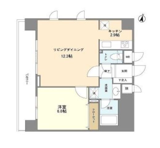 カーサグランデ本郷　601号室　間取り