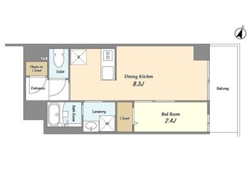 LOC’S赤羽志茂　205号室　間取り