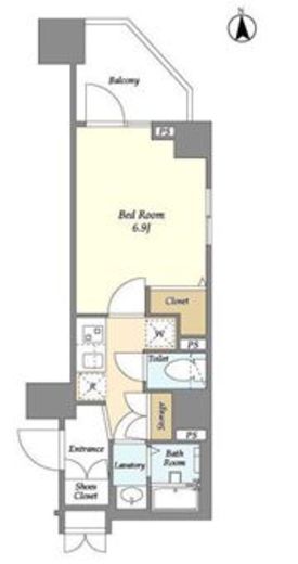 グランカーサ王子　401号室　間取り