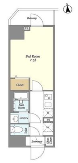 グランカーサ王子　703号室　間取り