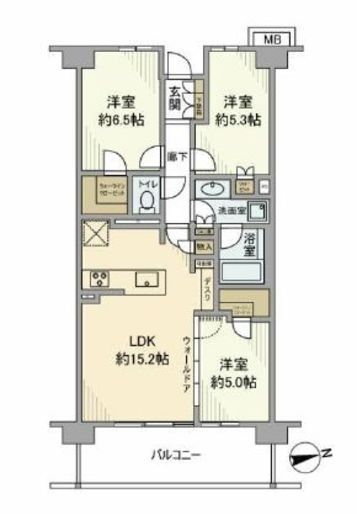 ブリリアシティ西早稲田　330号室　間取り