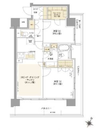 コムレジ赤羽　209号室　間取り