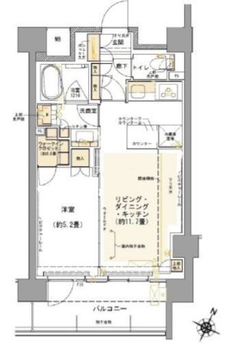 コムレジ赤羽　306号室　間取り