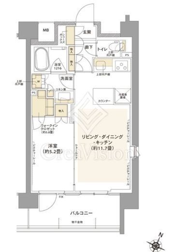 コムレジ赤羽　606号室　間取り