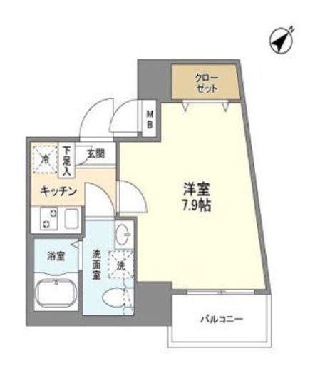 レジディア王子プレイス　504号室　間取り