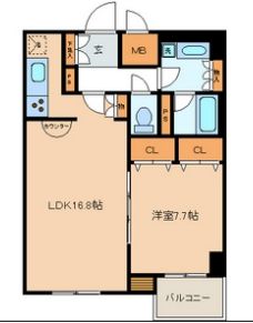 ナーベルお茶の水　1104号室　間取り