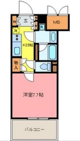 ナーベルお茶の水　710号室　間取り