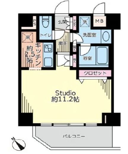 ダイナシティ文京根津　601号室　間取り
