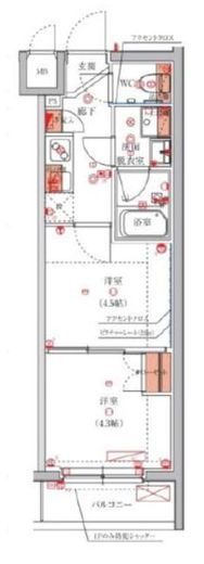 ハーモニーレジデンス池袋ウエスト　303号室　間取り