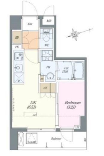 ALTERNA大塚 (オルタナ大塚)　402号室　間取り