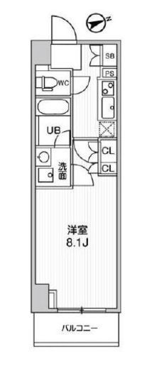 ALTERNA大塚 (オルタナ大塚)　505号室　間取り