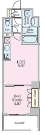 エプル　302号室　間取り