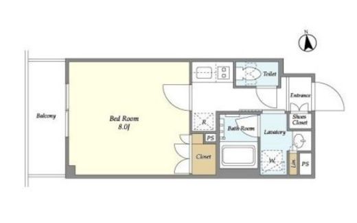 ORSUS UMEJIMA (オルサス梅島)　105号室　間取り