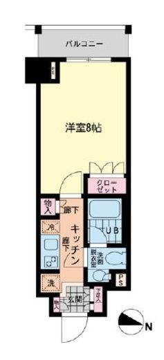 エスティメゾン赤羽　407号室　間取り