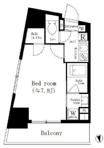パークキューブ新板橋　401号室　間取り