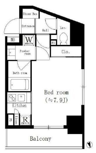 パークキューブ新板橋　706号室　間取り