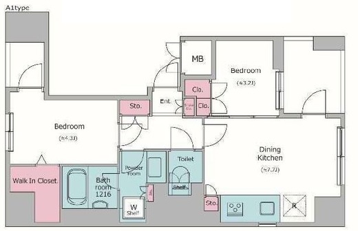 レジディア御茶ノ水プレイス　601号室　間取り