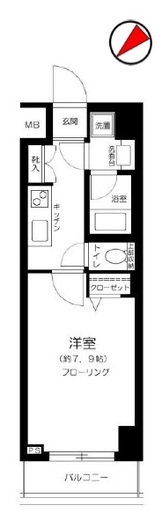 コンシェリア駒込EAST　208号室　間取り