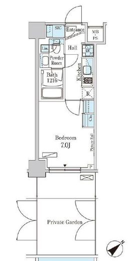 パークアクシス大塚ガーデンスクエア　103号室　間取り