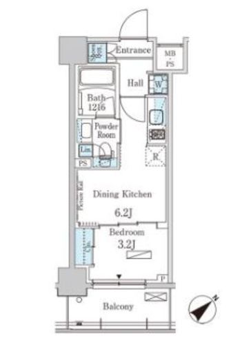 パークアクシス大塚ガーデンスクエア　703号室　間取り