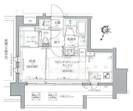 クリオラベルヴィ赤羽東　1101号室　間取り