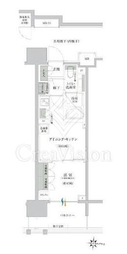 クレヴィア赤羽レジデンス　2F1号室　間取り