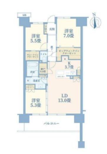 ヴェレーナシティパレ・ド・プラージュ　912号室　間取り