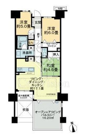 ヴェレーナシティパレ・ド・プラージュ　413号室　間取り