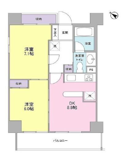 プロスペクト西巣鴨　1202号室　間取り