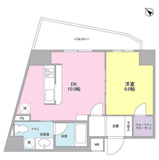 プロスペクト西巣鴨　803号室　間取り