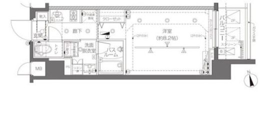 ZOOM大塚　214号室　間取り
