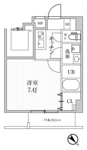 ALTERNA池袋EAST (オルタナ池袋イースト)　203号室　間取り