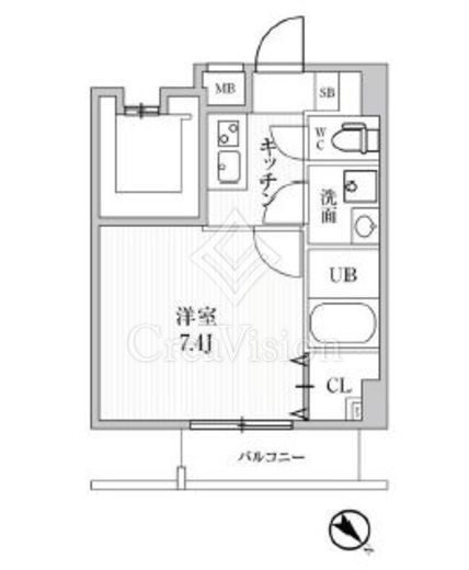 ALTERNA池袋EAST (オルタナ池袋イースト)　303号室　間取り