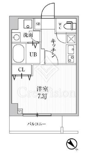 ALTERNA池袋EAST (オルタナ池袋イースト)　502号室　間取り