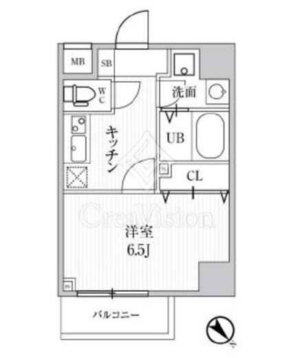 ALTERNA池袋EAST (オルタナ池袋イースト)　801号室　間取り