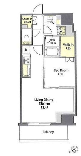 プライムメゾン湯島　1206号室　間取り