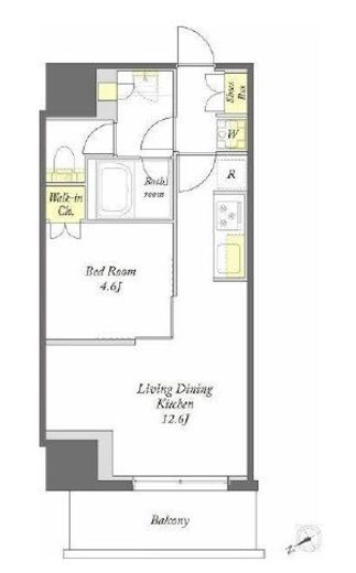 プライムメゾン湯島　503号室　間取り