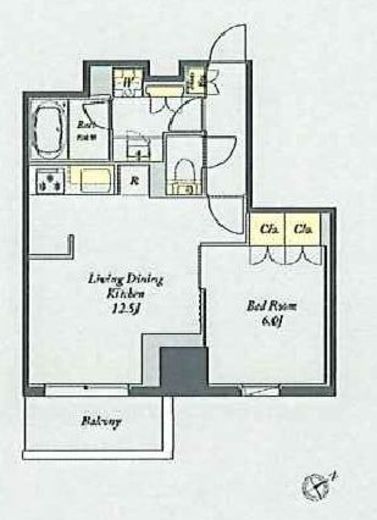 プライムメゾン湯島　908号室　間取り
