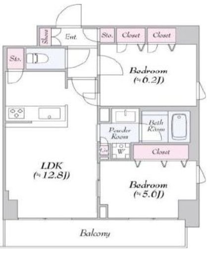 ロイジェント志村坂上　416号室　間取り