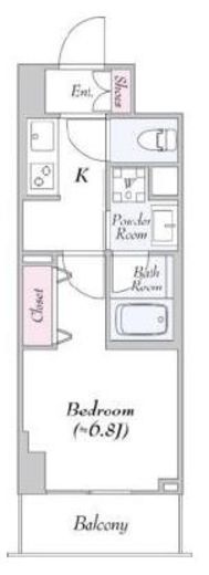 ロイジェント志村坂上　422号室　間取り