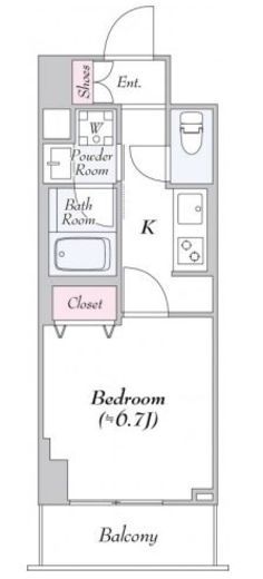 ロイジェント志村坂上　620号室　間取り