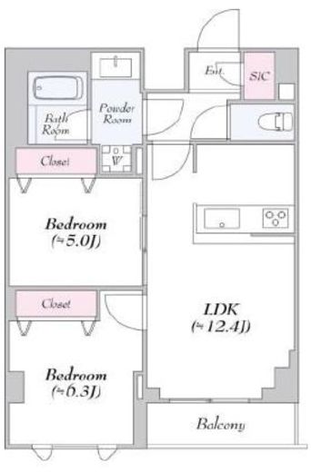 ロイジェント志村坂上　706号室　間取り
