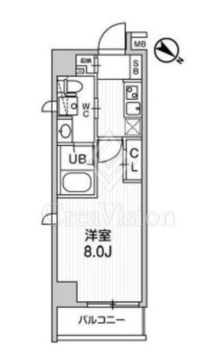 ALTERNA王子飛鳥山 (オルタナ王子飛鳥山)　703号室　間取り