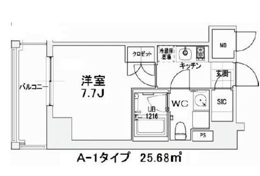 エスティメゾン王子　405号室　間取り