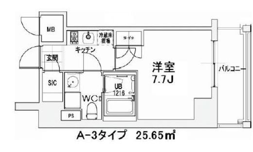 エスティメゾン王子　503号室　間取り